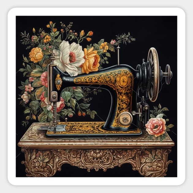 The sewing machine Sticker by Imagier